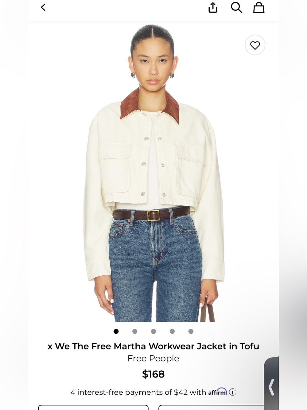 We the free denim jacket